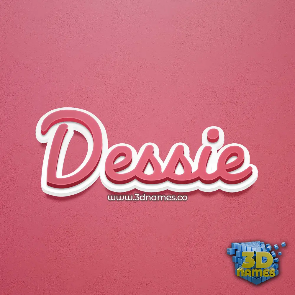 dessie in Red Scribble style - 3D name wallpaper