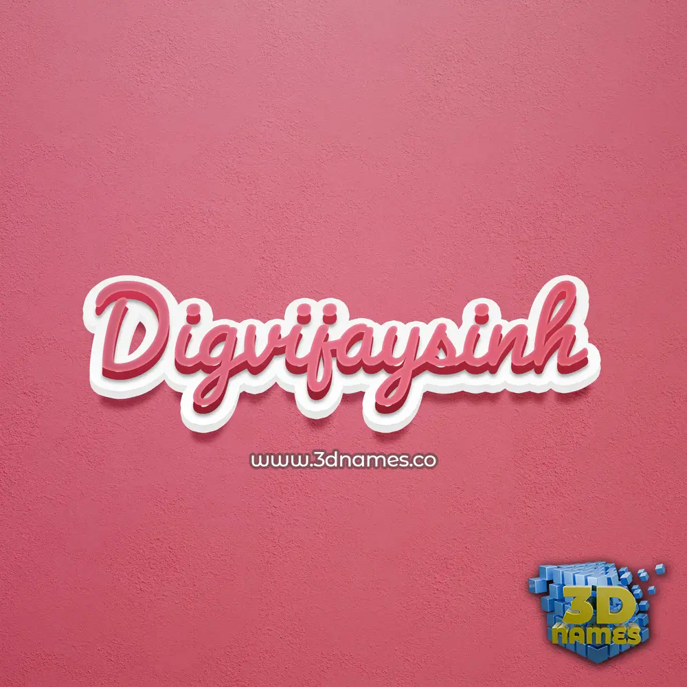digvijaysinh in Red Scribble style - 3D name wallpaper