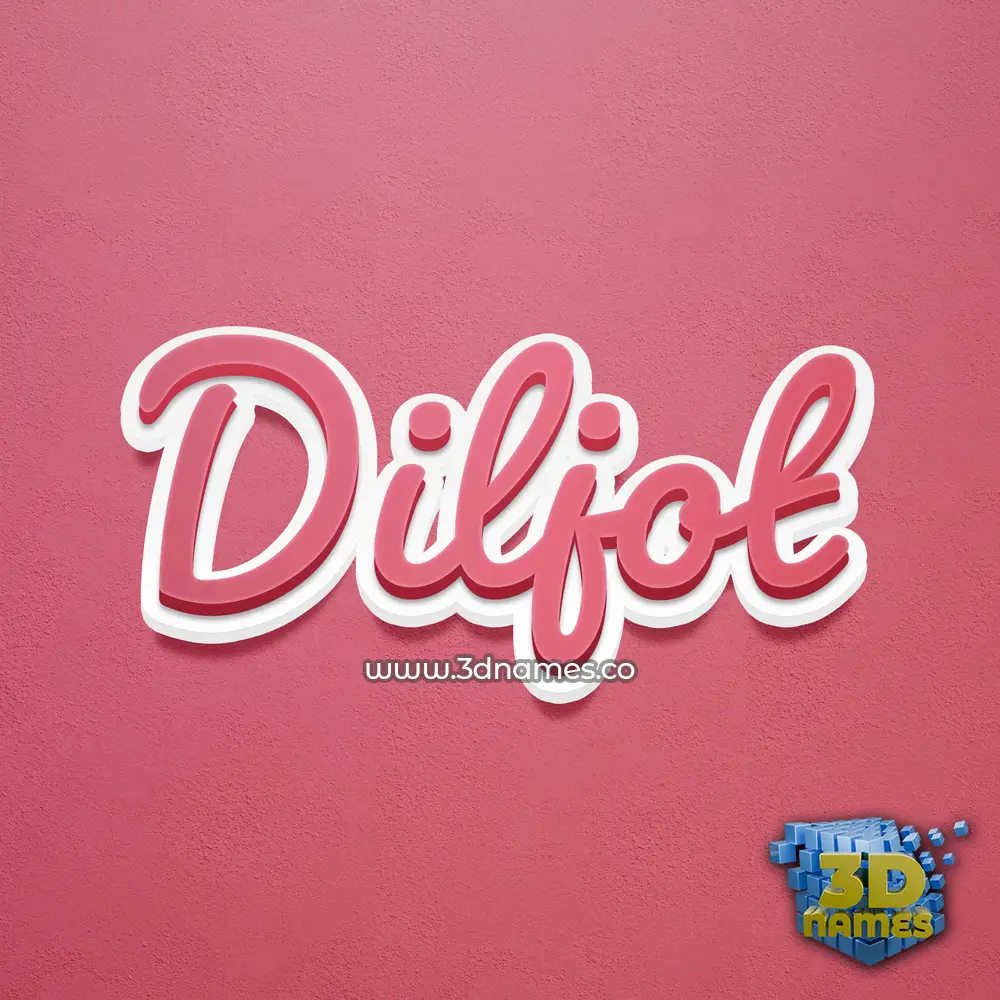 diljot in Red Scribble style - 3D name wallpaper