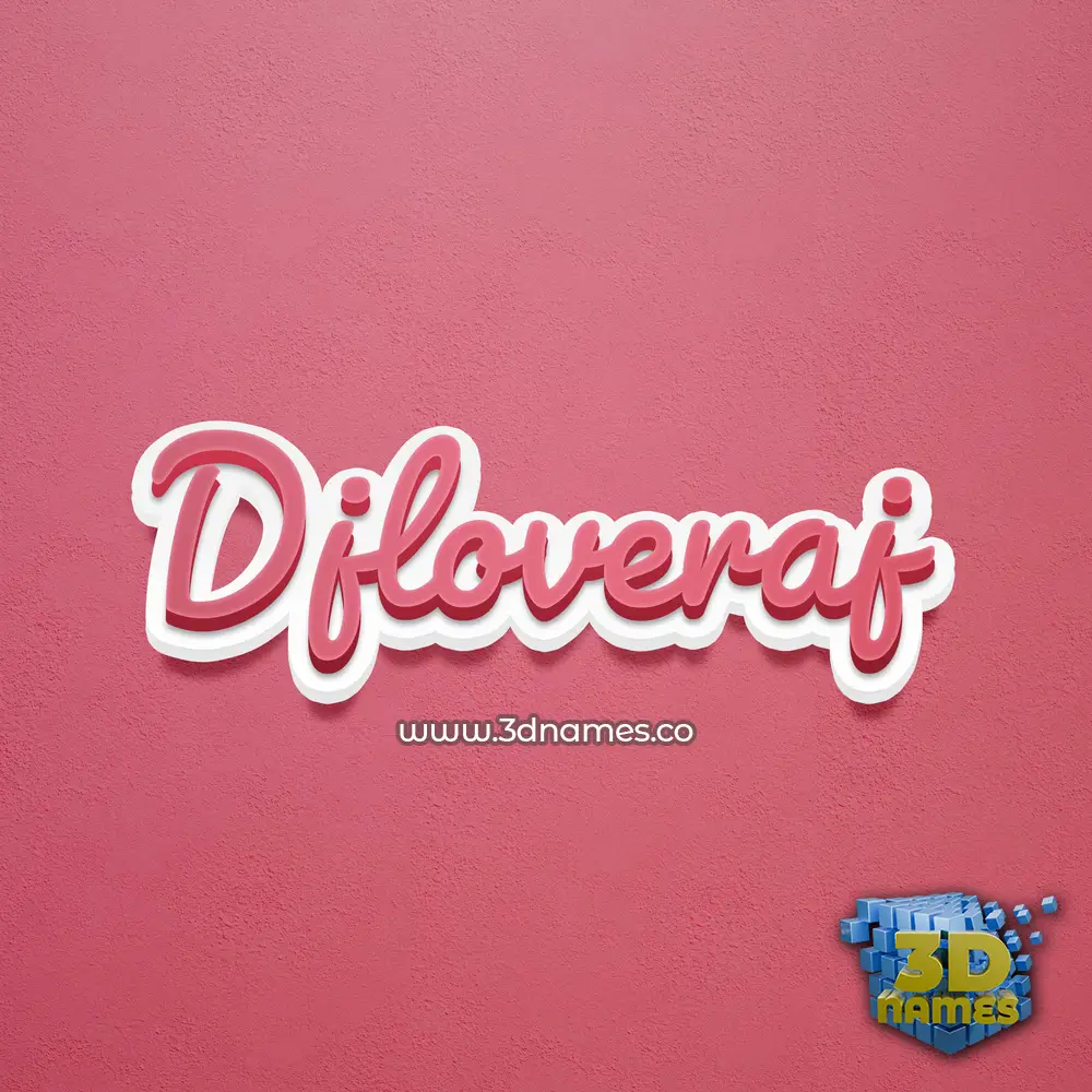 djloveraj in Red Scribble style - 3D name wallpaper