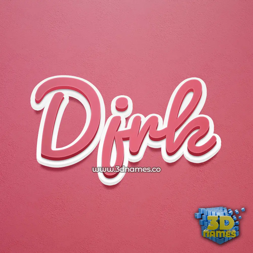 djrk in Red Scribble style - 3D name wallpaper