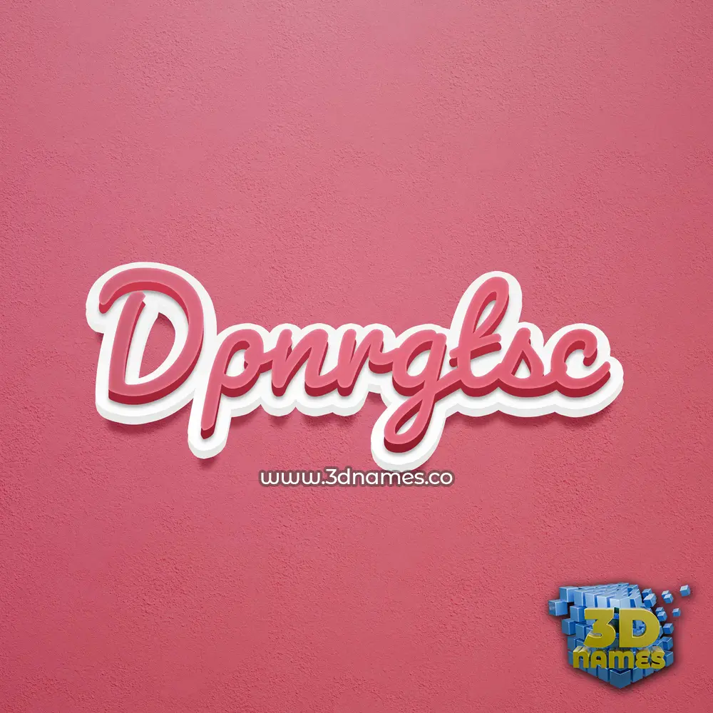 dpnrgtsc in Red Scribble style - 3D name wallpaper