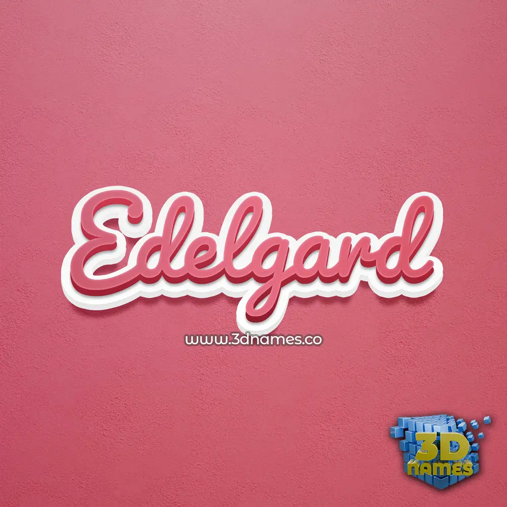 edelgard in Red Scribble style - 3D name wallpaper