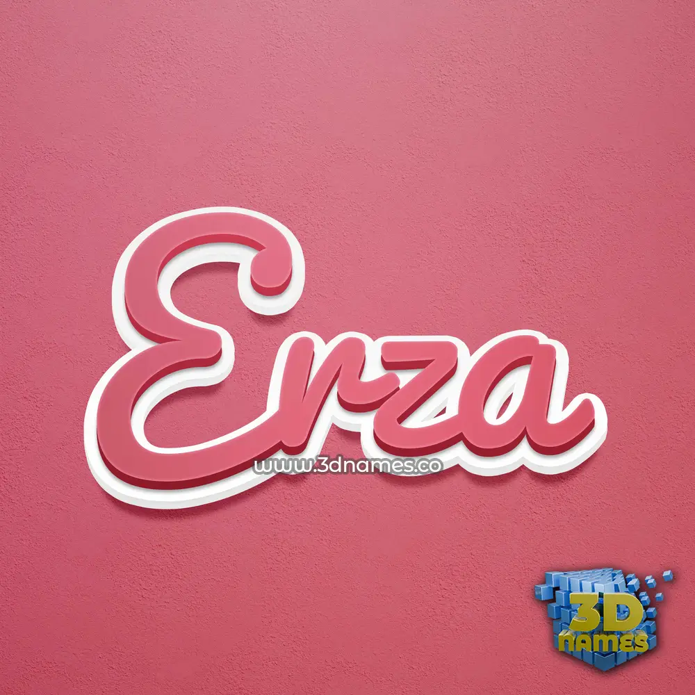 erza in Red Scribble style - 3D name wallpaper