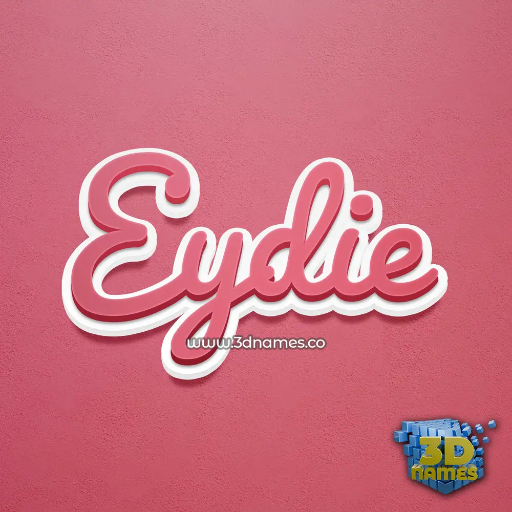 eydie in Red Scribble style - 3D name wallpaper