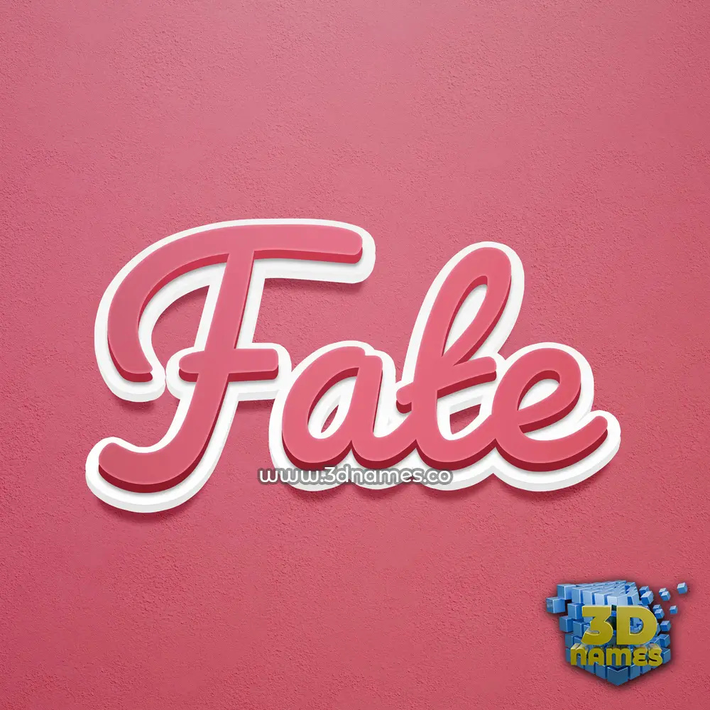 fate in Red Scribble style - 3D name wallpaper