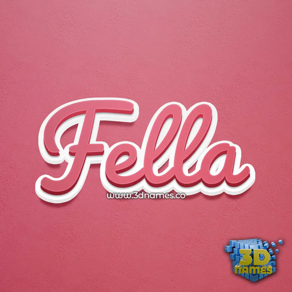 fella in Red Scribble style - 3D name wallpaper