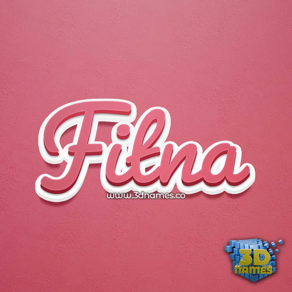 fitna in Red Scribble style - 3D name wallpaper