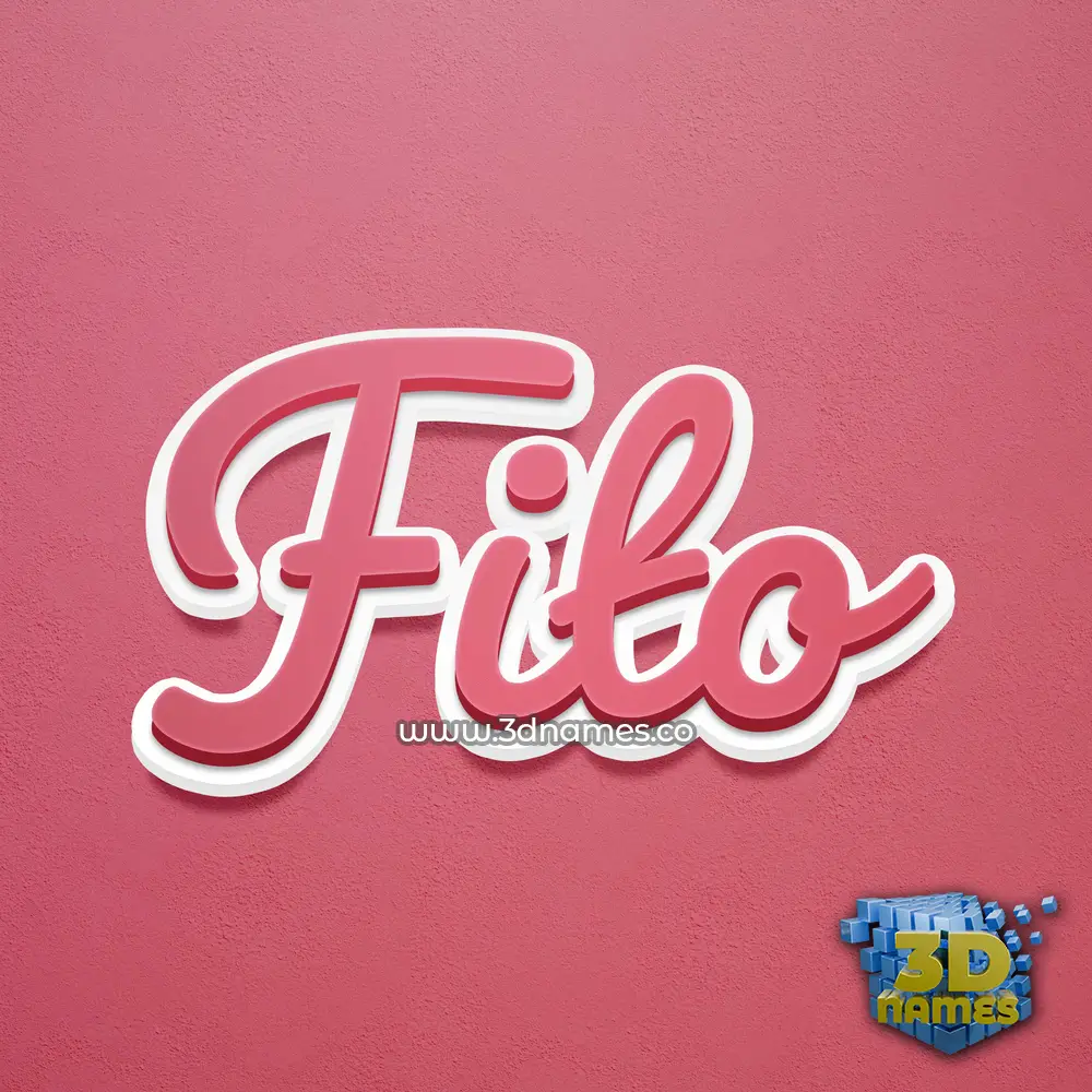 fito in Red Scribble style - 3D name wallpaper