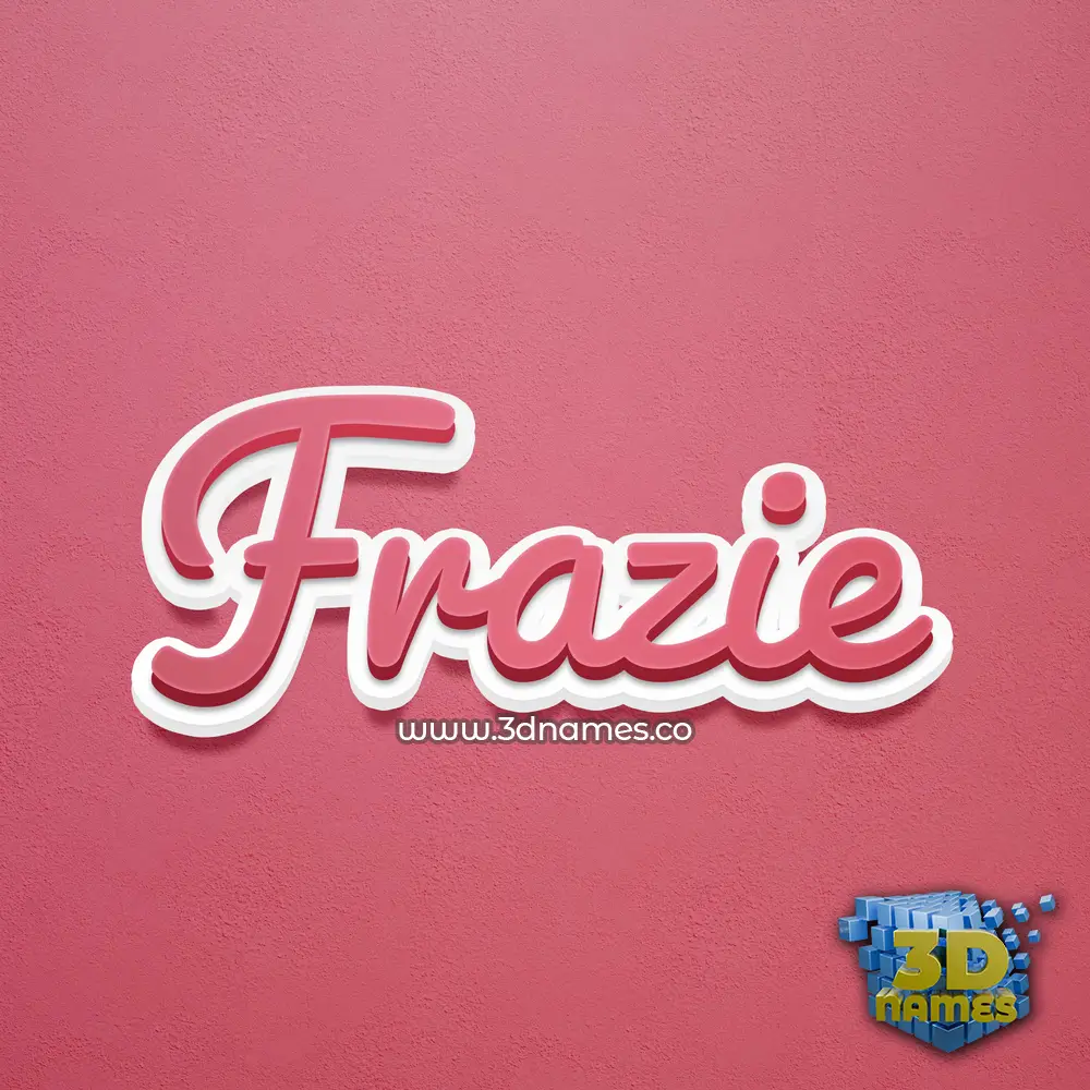 frazie in Red Scribble style - 3D name wallpaper