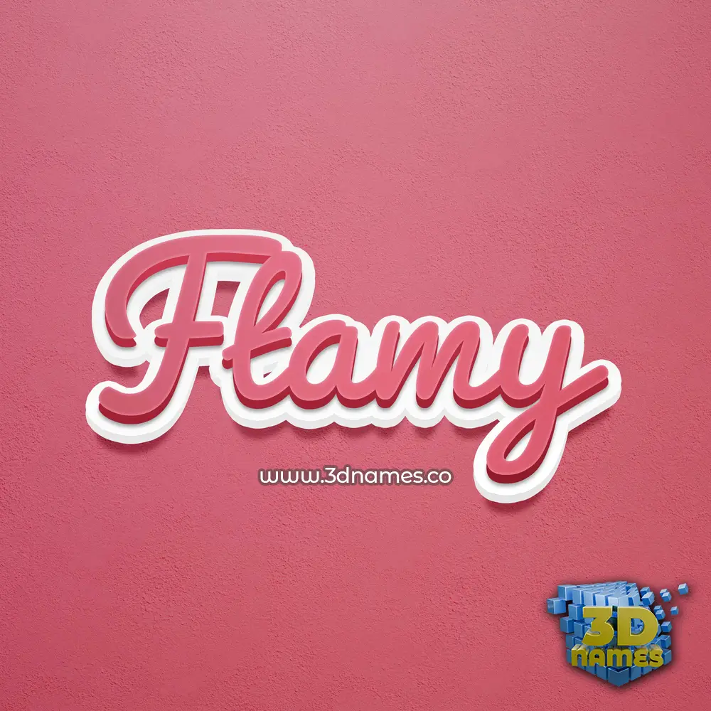 ftamy in Red Scribble style - 3D name wallpaper