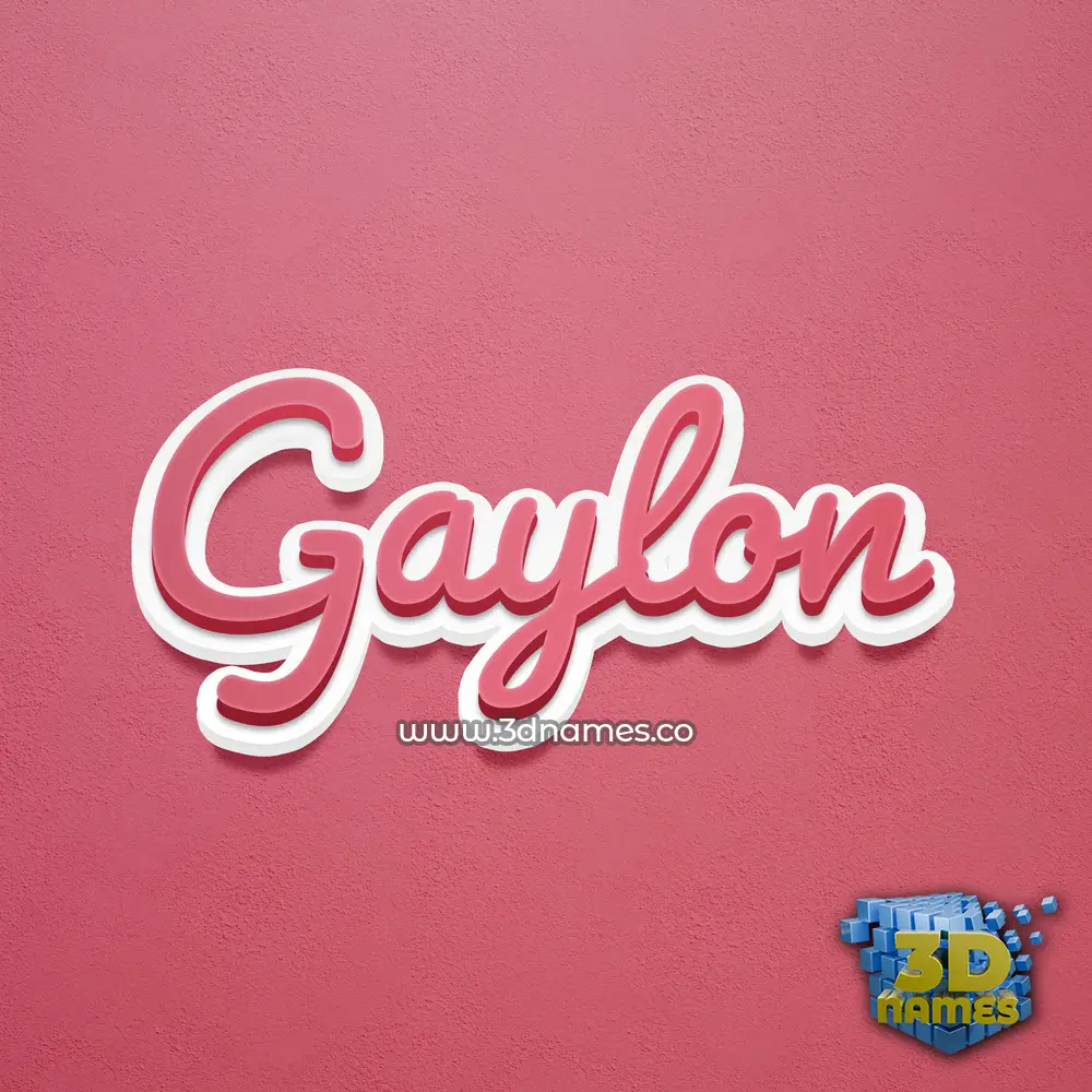 gaylon in Red Scribble style - 3D name wallpaper