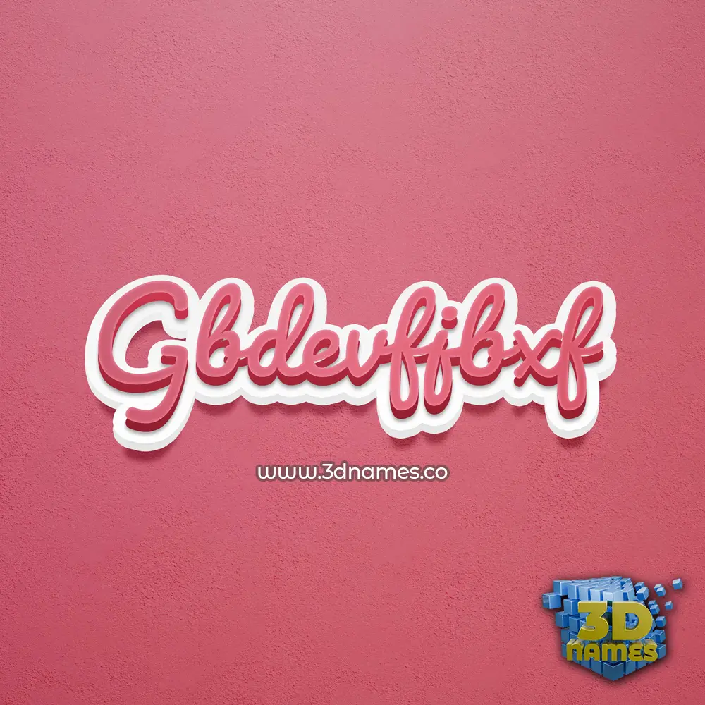 gbdevfjbxf in Red Scribble style - 3D name wallpaper