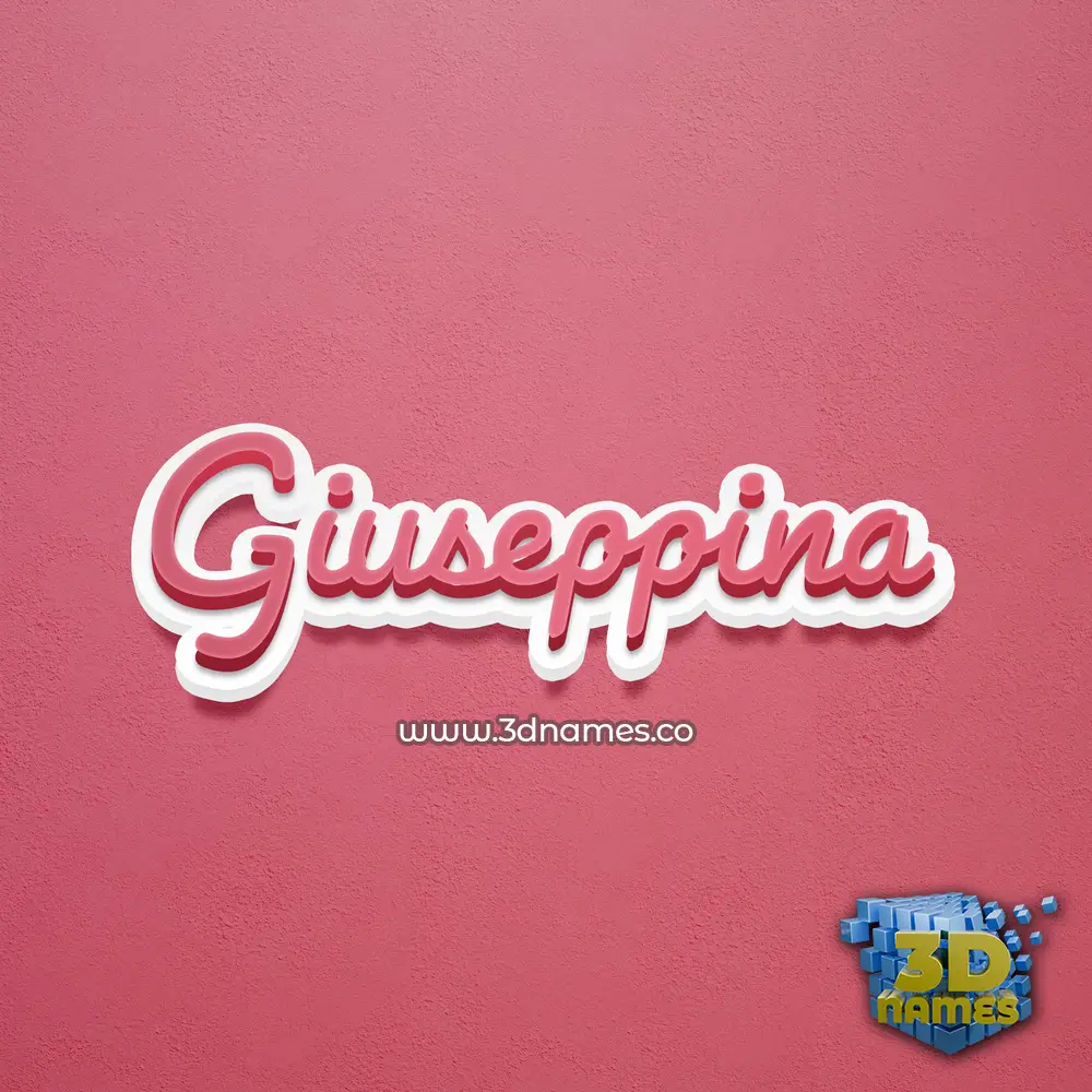 giuseppina in Red Scribble style - 3D name wallpaper