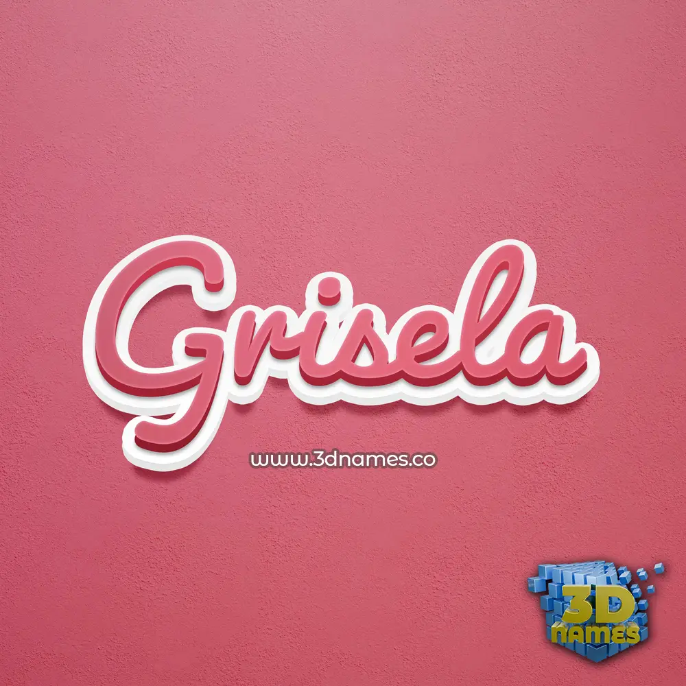 grisela in Red Scribble style - 3D name wallpaper