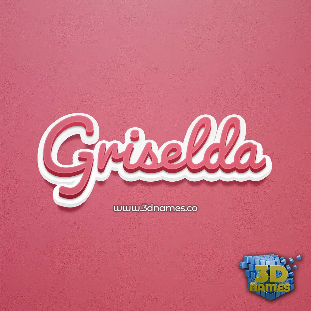 griselda in Red Scribble style - 3D name wallpaper
