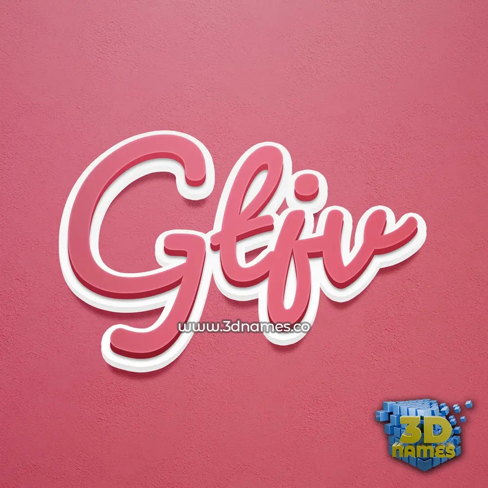 gtjv in Red Scribble style - 3D name wallpaper