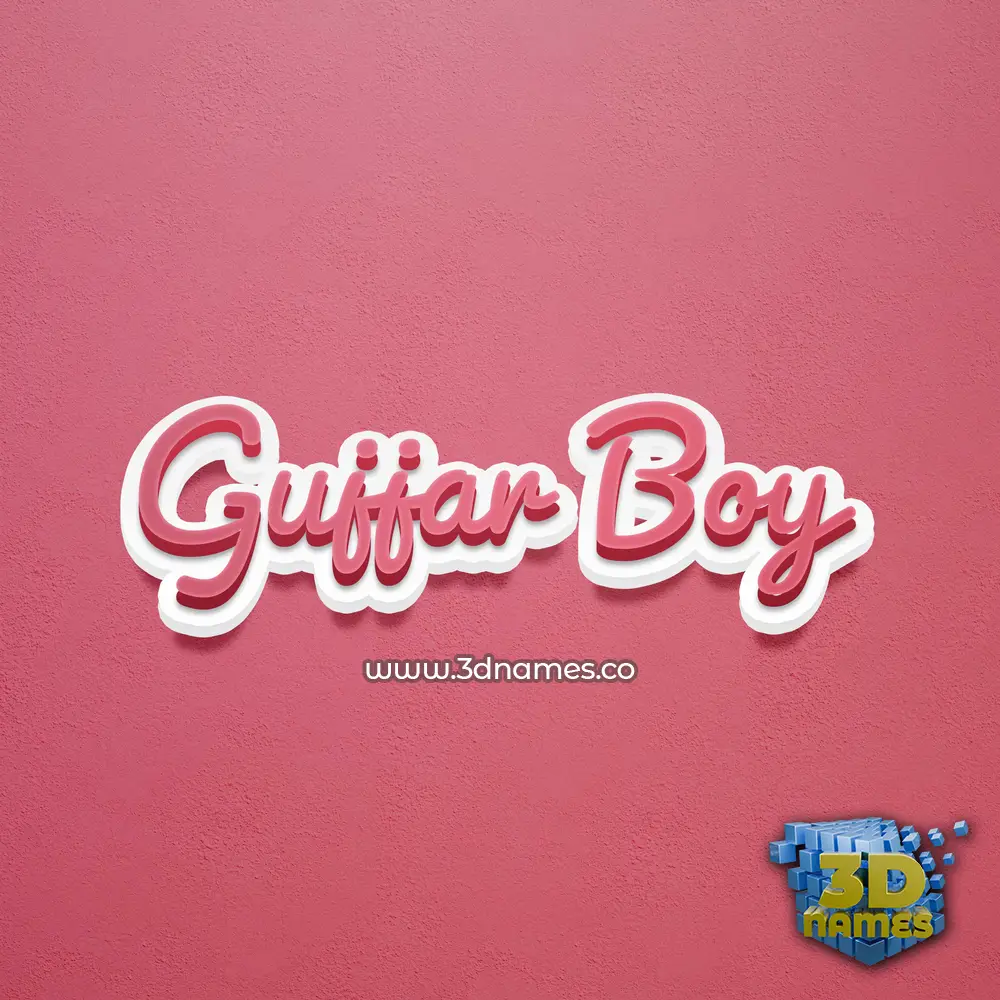 gujjar boy in Red Scribble style - 3D name wallpaper