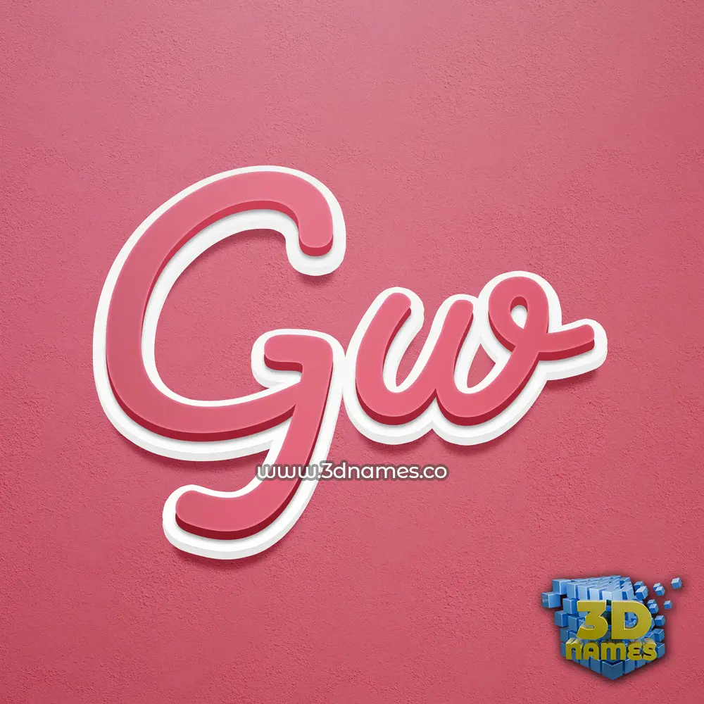 gw in Red Scribble style - 3D name wallpaper
