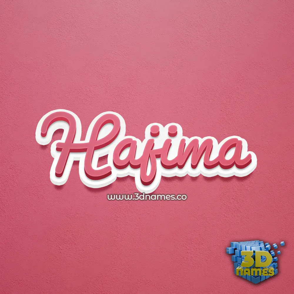 hajima in Red Scribble style - 3D name wallpaper