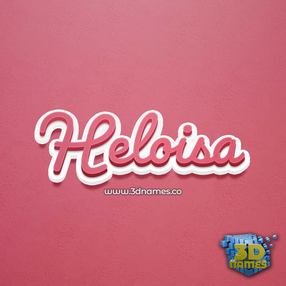 heloisa in Red Scribble style - 3D name wallpaper