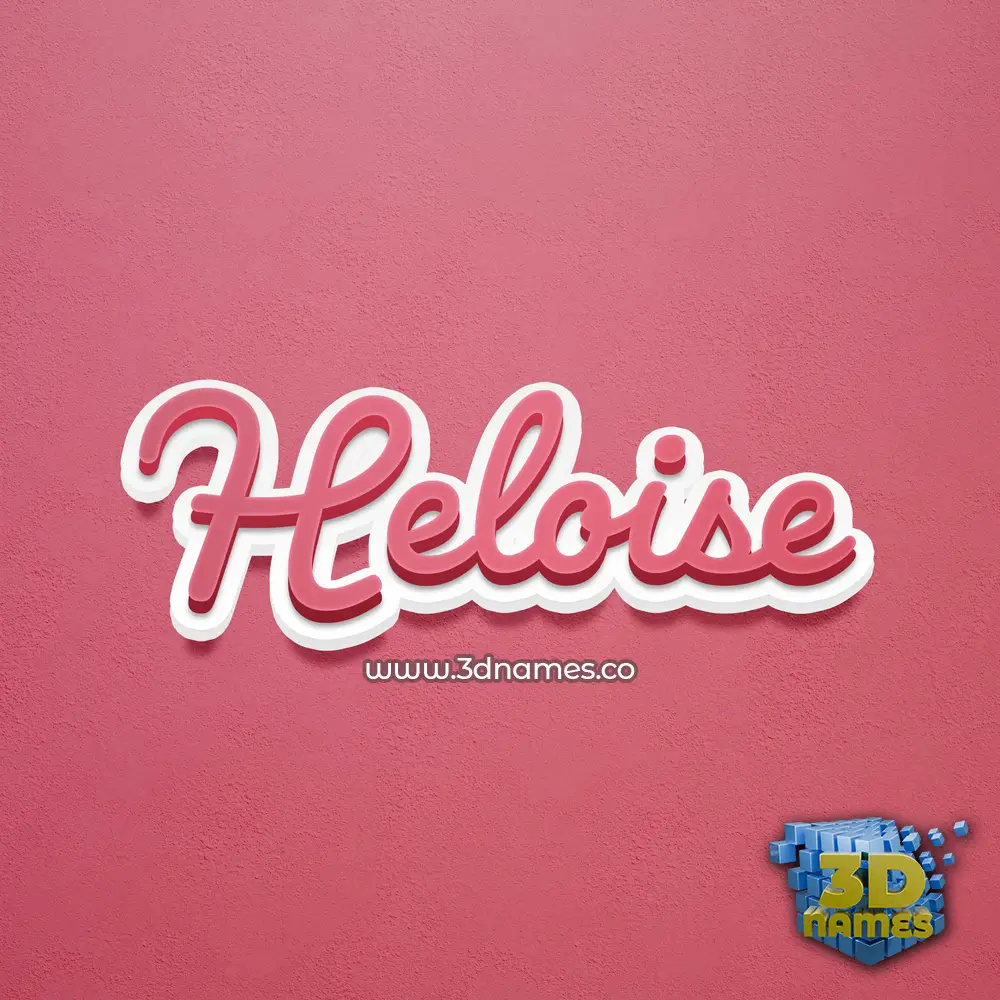 heloise in Red Scribble style - 3D name wallpaper