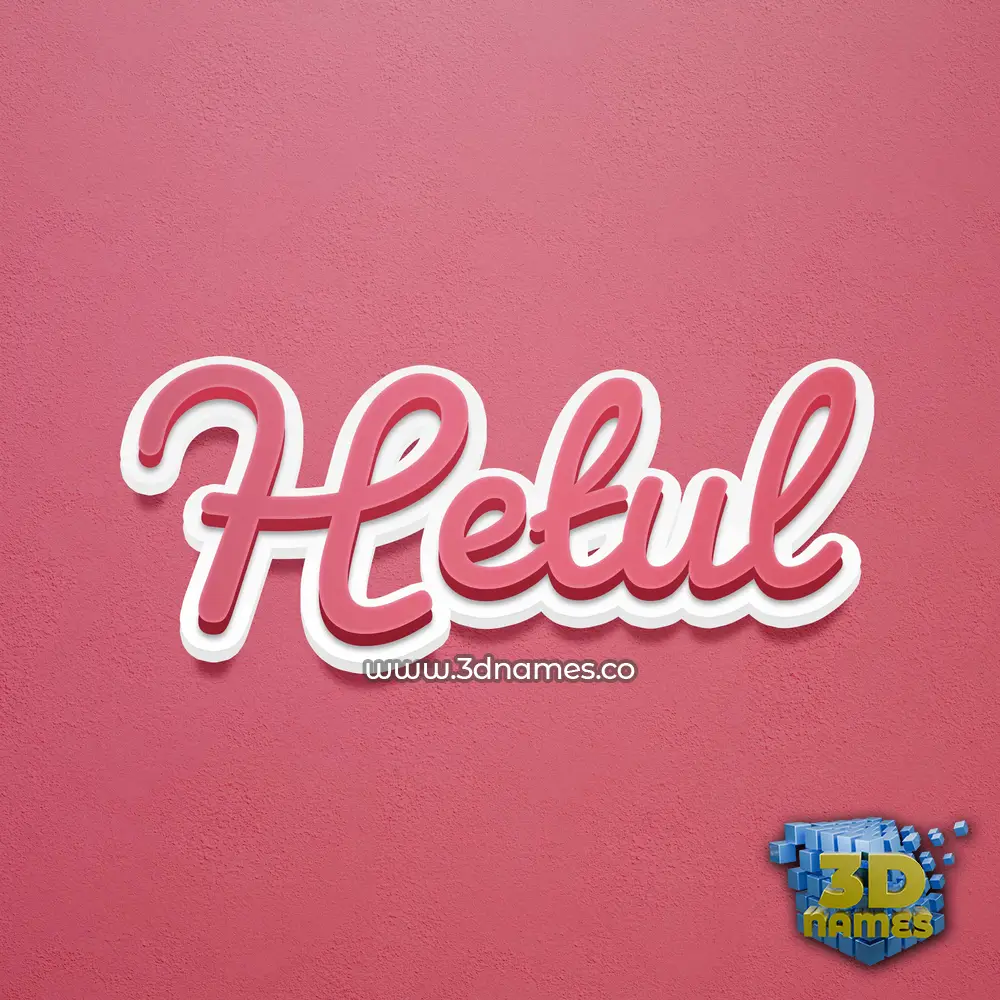 hetul in Red Scribble style - 3D name wallpaper
