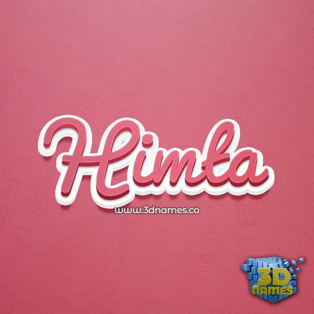 himta in Red Scribble style - 3D name wallpaper