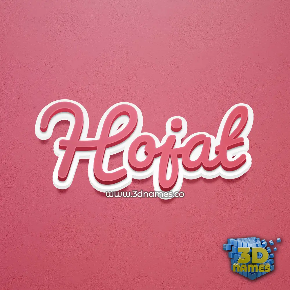 hojat in Red Scribble style - 3D name wallpaper