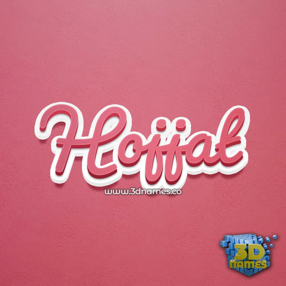hojjat in Red Scribble style - 3D name wallpaper