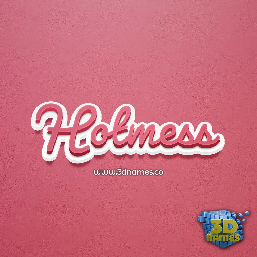 hotmess in Red Scribble style - 3D name wallpaper