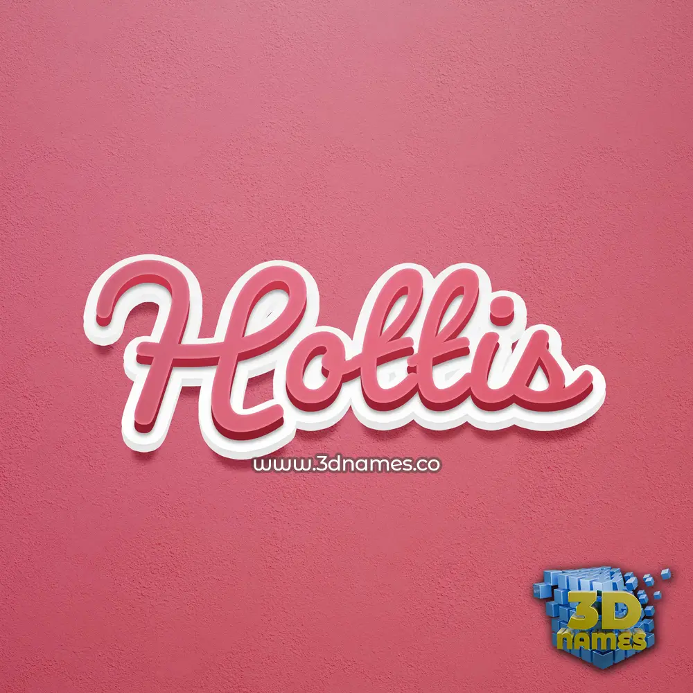 hottis in Red Scribble style - 3D name wallpaper