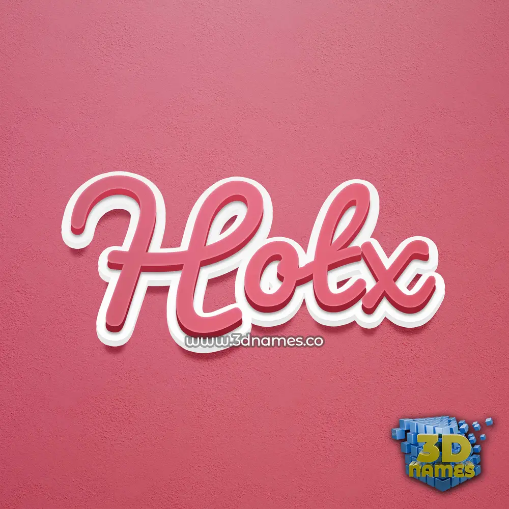 hotx in Red Scribble style - 3D name wallpaper
