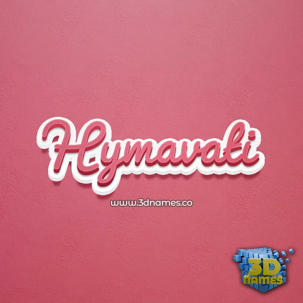hymavati in Red Scribble style - 3D name wallpaper