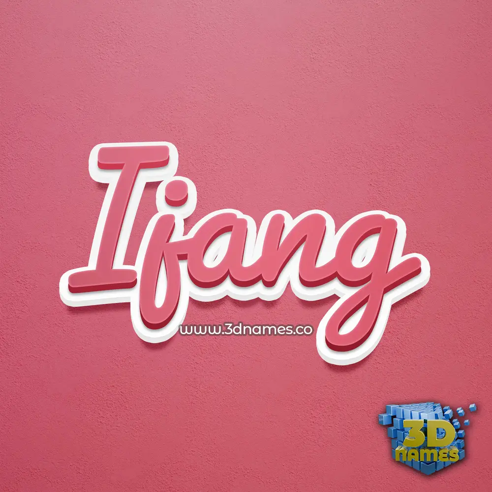 ijang in Red Scribble style - 3D name wallpaper