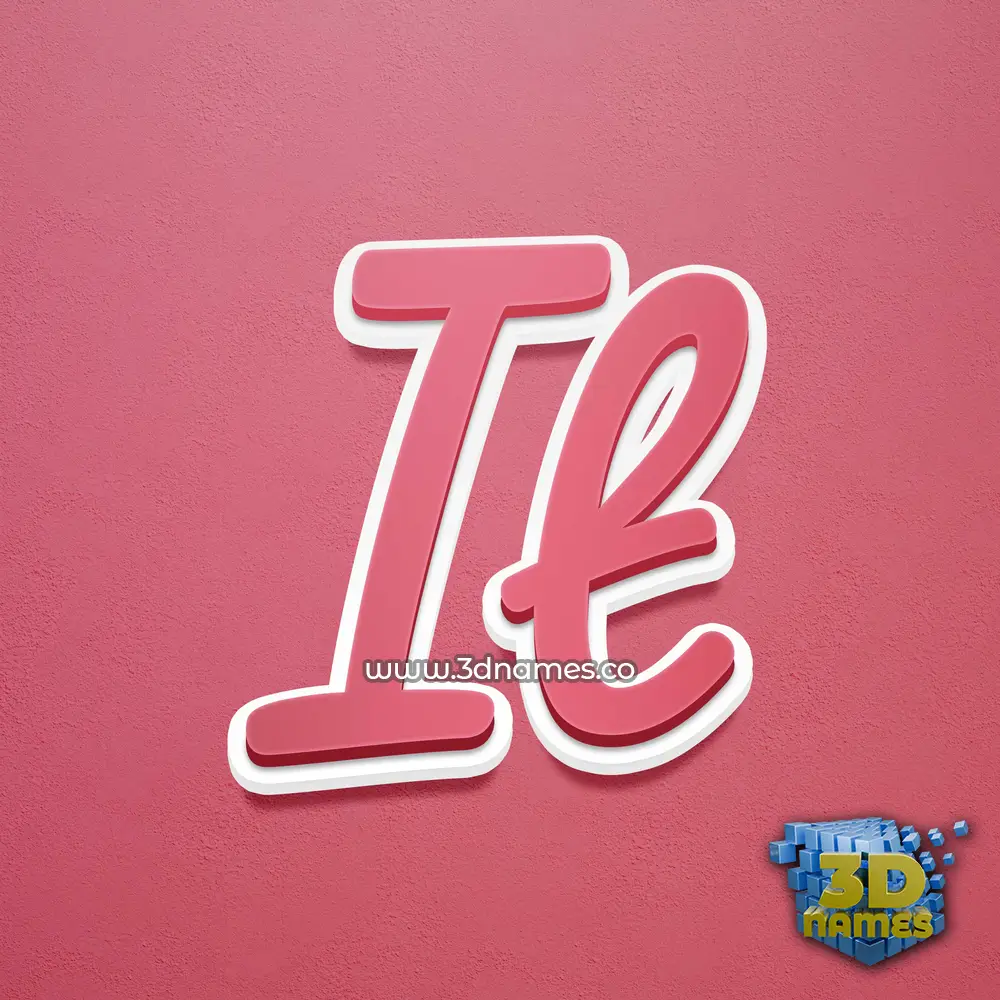 it in Red Scribble style - 3D name wallpaper
