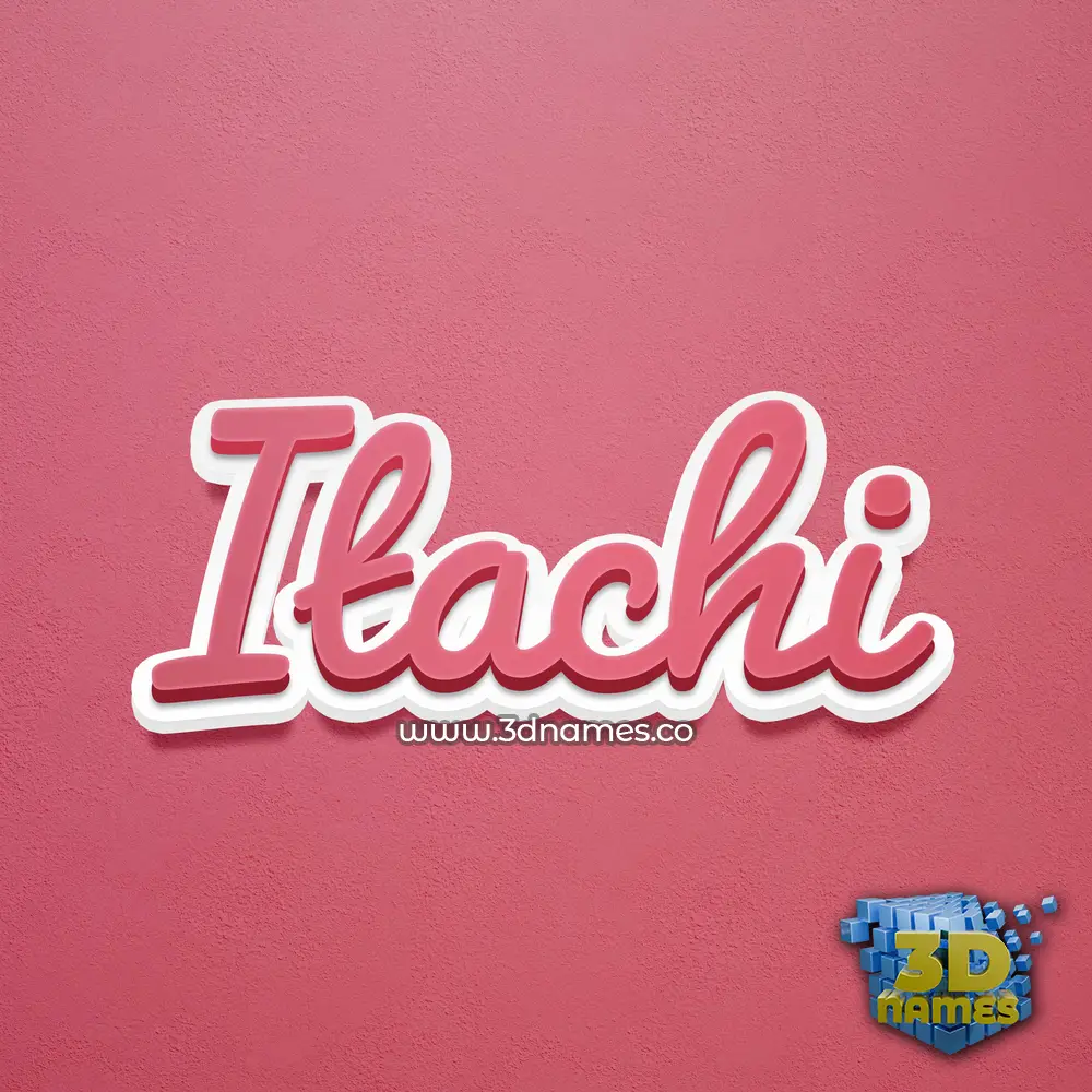 itachi in Red Scribble style - 3D name wallpaper