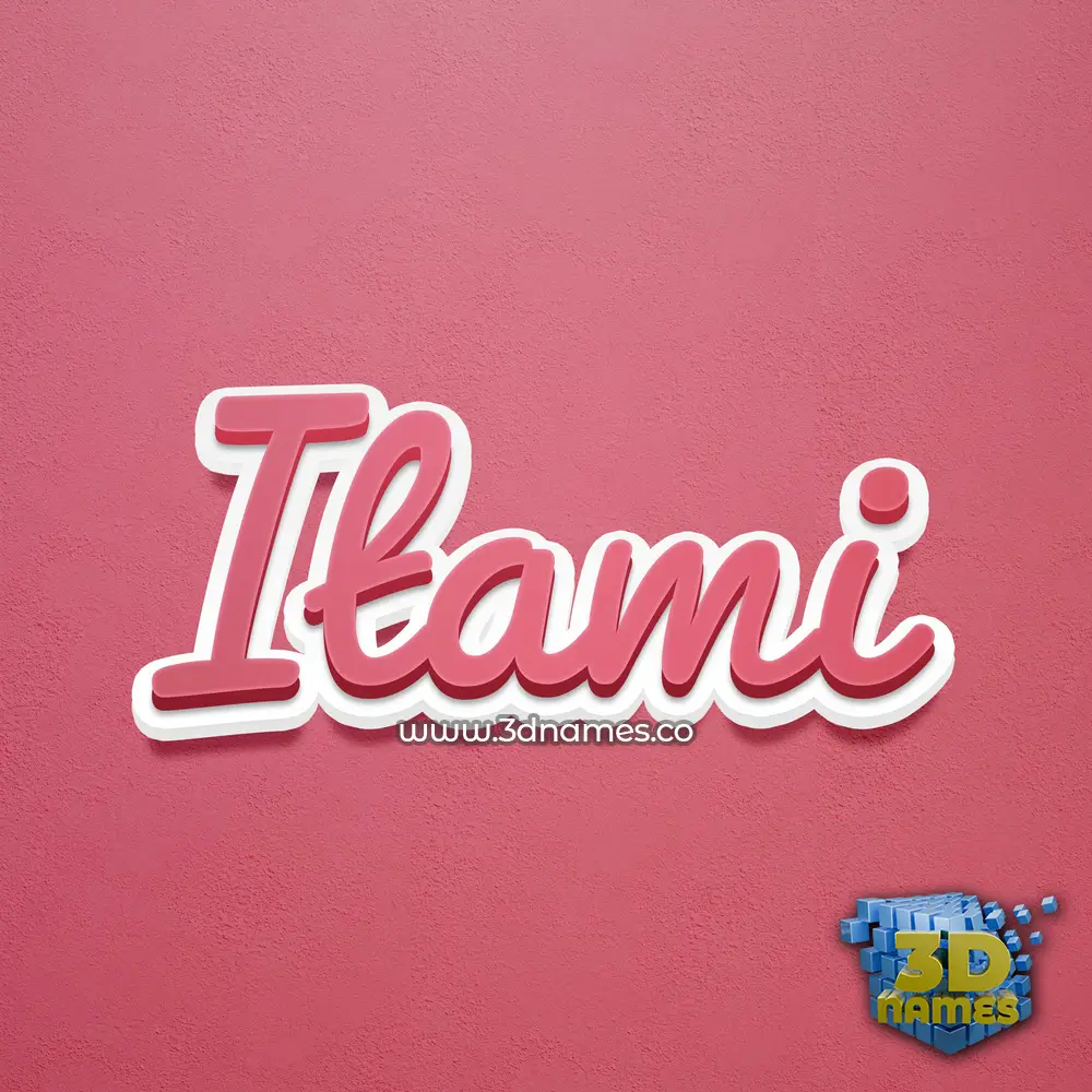 itami in Red Scribble style - 3D name wallpaper