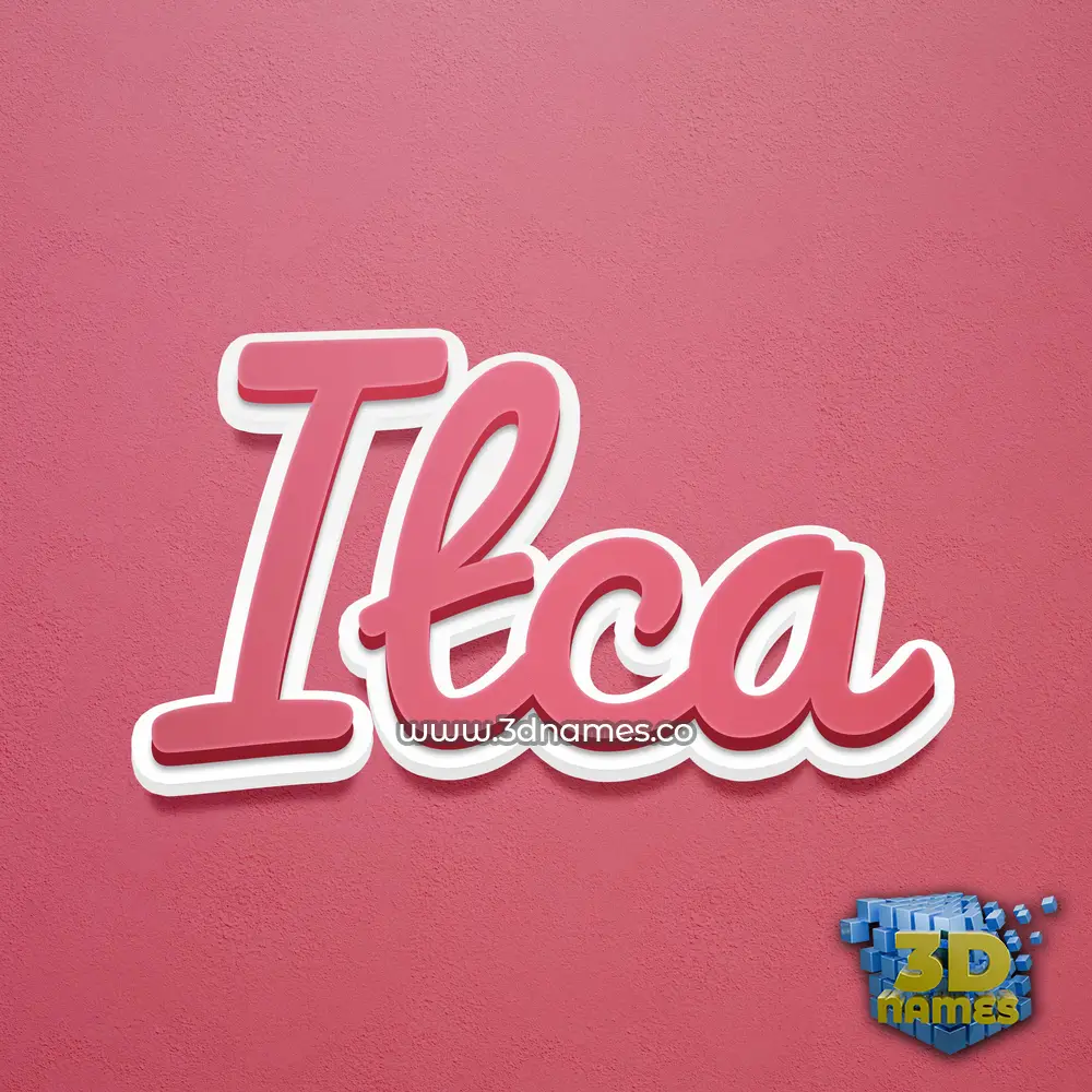 itca in Red Scribble style - 3D name wallpaper