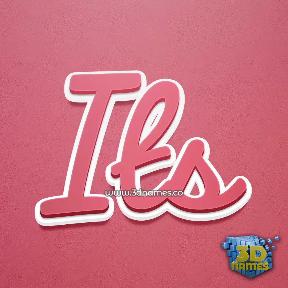 its in Red Scribble style - 3D name wallpaper