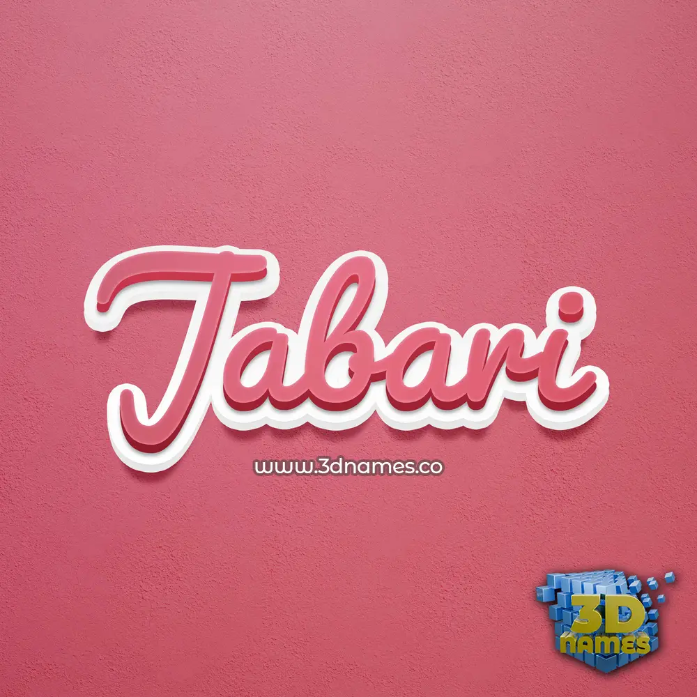jabari in Red Scribble style - 3D name wallpaper