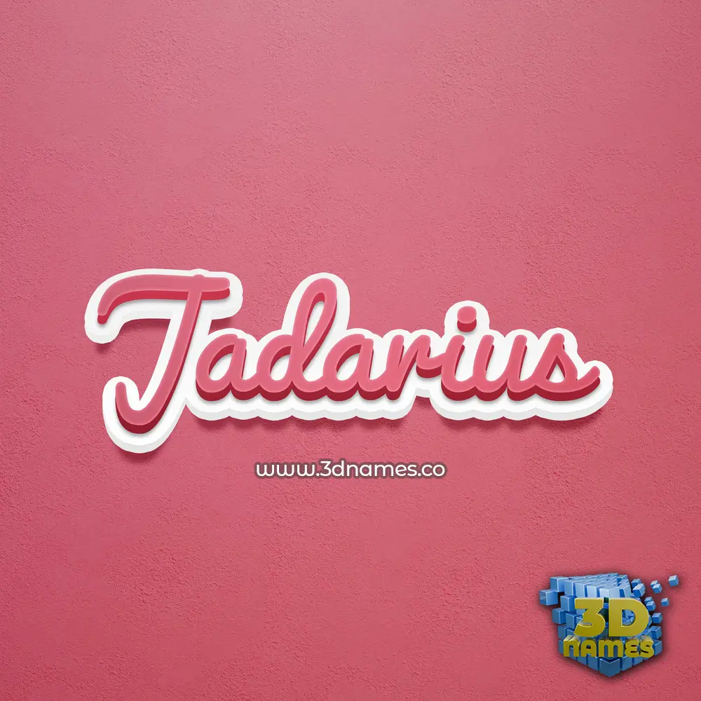 jadarius in Red Scribble style - 3D name wallpaper