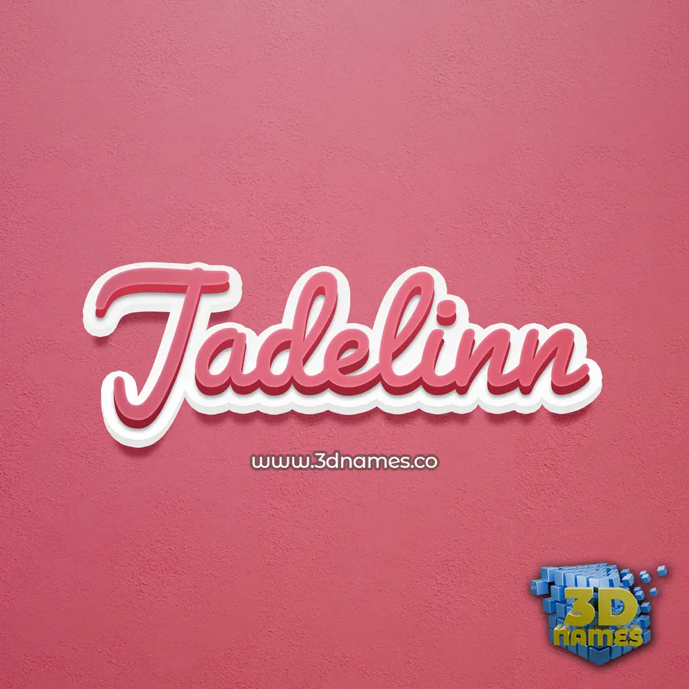 jadelinn in Red Scribble style - 3D name wallpaper