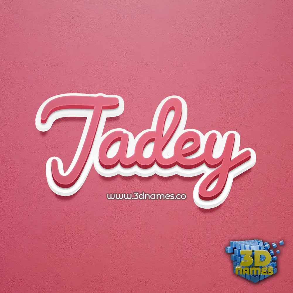 jadey in Red Scribble style - 3D name wallpaper