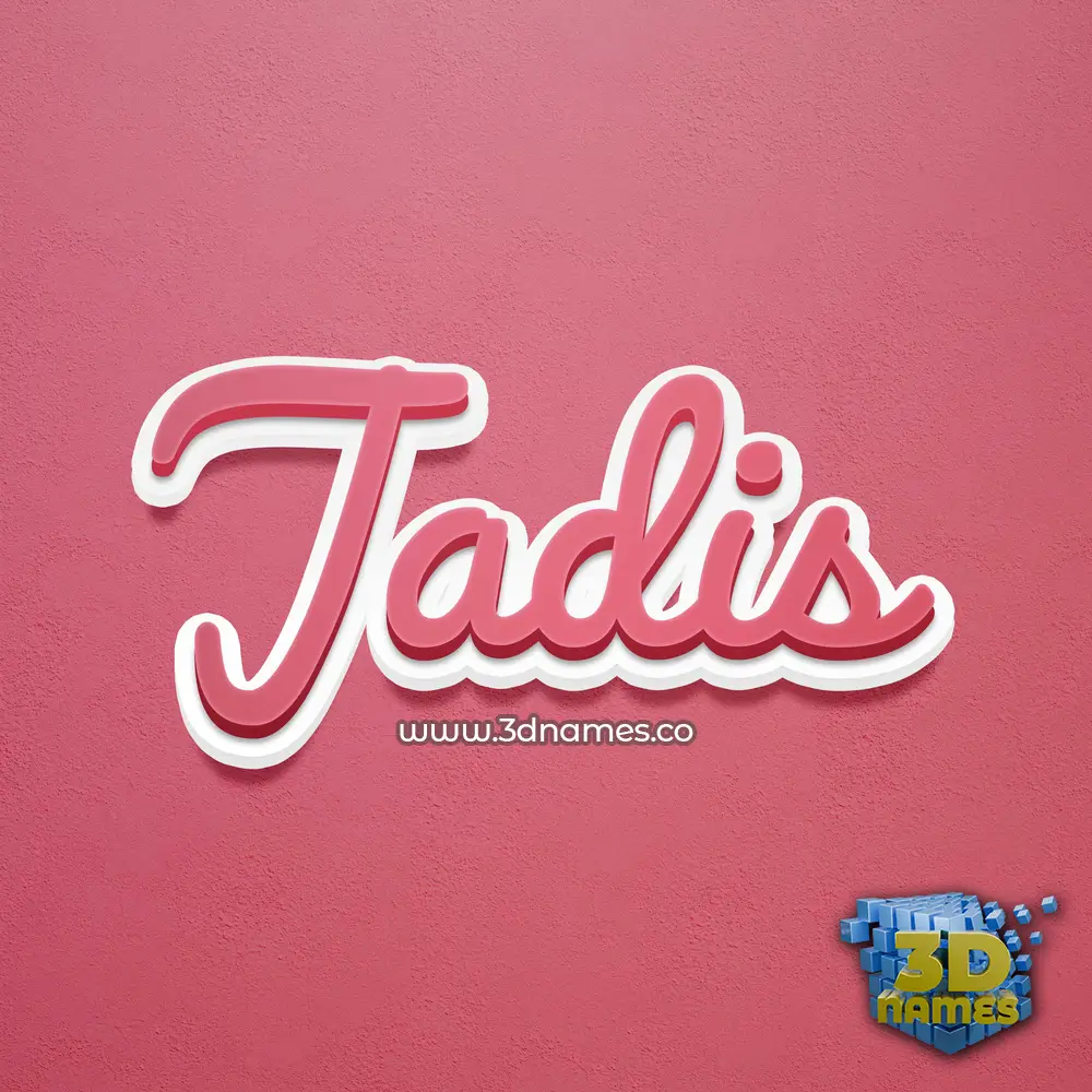 jadis in Red Scribble style - 3D name wallpaper