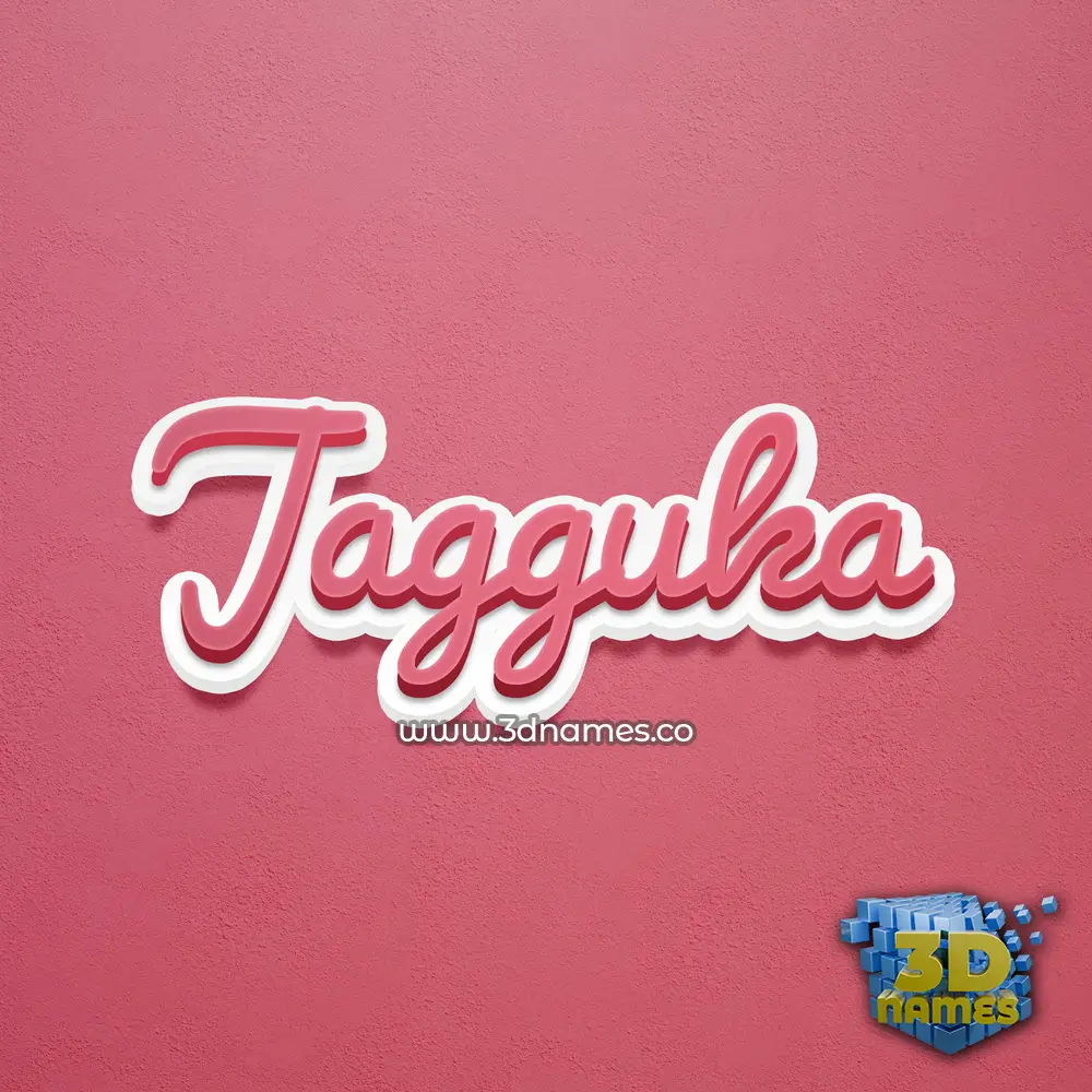 jagguka in Red Scribble style - 3D name wallpaper