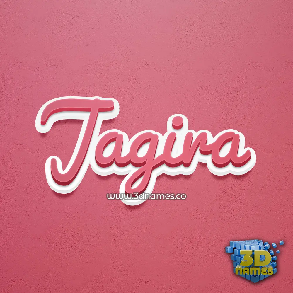 jagira in Red Scribble style - 3D name wallpaper