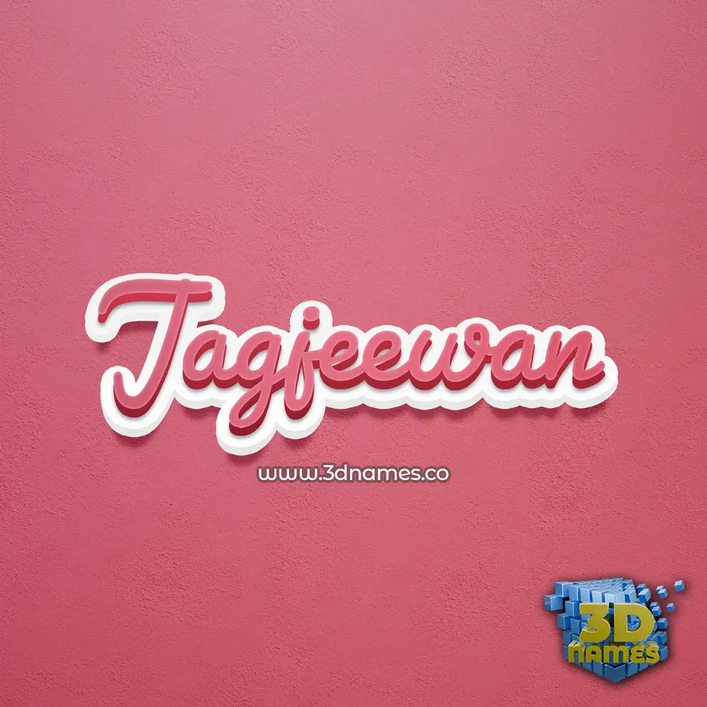jagjeewan in Red Scribble style - 3D name wallpaper