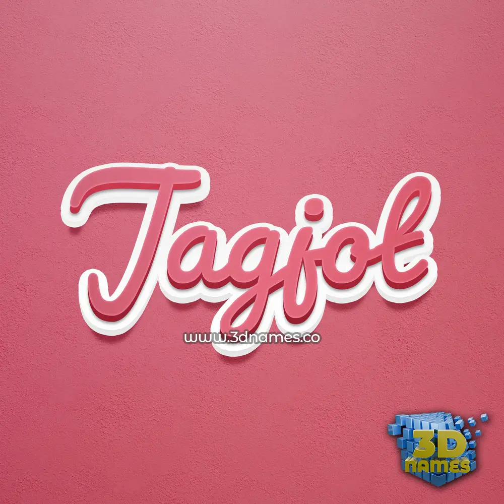 jagjot in Red Scribble style - 3D name wallpaper