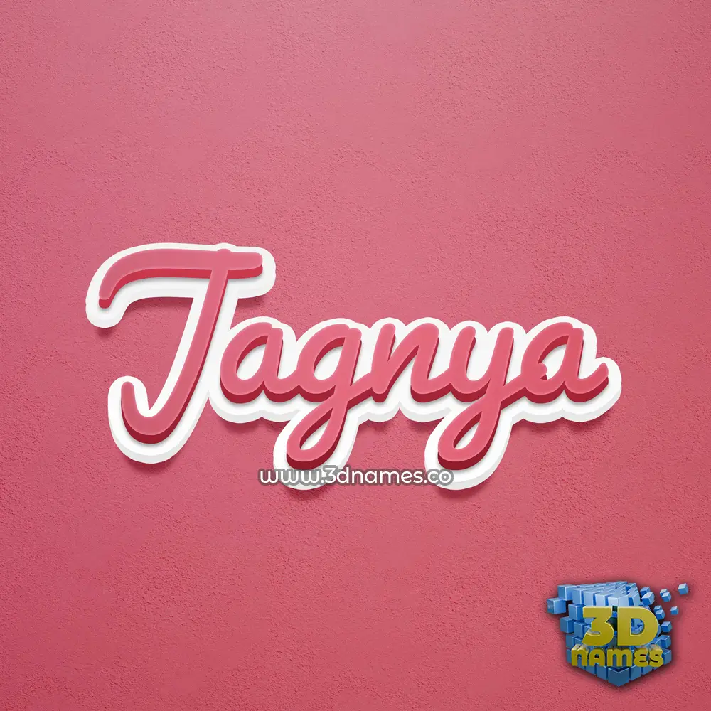 jagnya in Red Scribble style - 3D name wallpaper